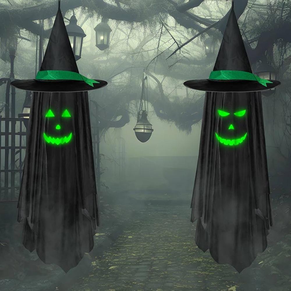 Spooky Halloween Wizard's Hat Ghost No Power Required Ghost Pendant  Scene Atmosphere Layout