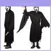 Scream Ghostface cosplaykostuum met masker en speelgoed voor Halloween-rollenspel. Inclusief speciale personages.