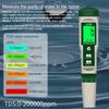 10 In 1 Water Quality Monitor PH/EC/TDS/ORP/H2/Fertile/Salinity/S.G/Resistivity/Temp Multifunction Tester for Aquariums Pools