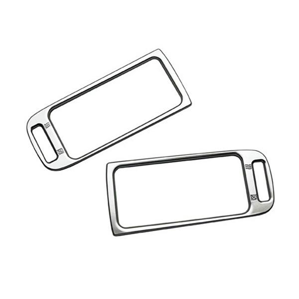 Set of 2 Silver ABS Side Air Vent Covers for Suzuki Car Interiors