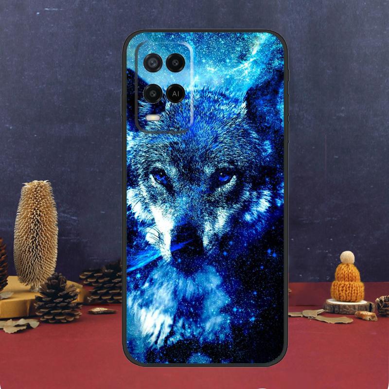 Animal Wolf Galaxy Case For Oppo A60 A80 A40 A6 A5 Pro A15 A16 A17 A57 A94 A74 A54 A76 A96 A18 A38 A58 A78 A98