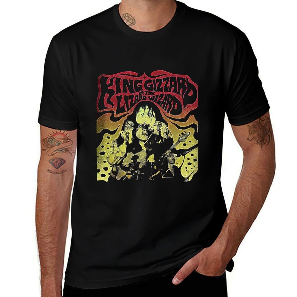King Gizzard And Lizard Wizard Tshirt Stylish Print Short Sleeve Tee
