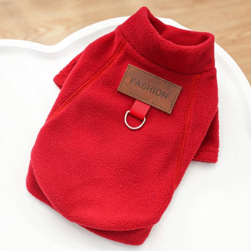 Pet Dog and Cat Autumn and Winter Clothes with FleeceBichon Frise Dog Fighting Clothes and Accessories Cat Clothing