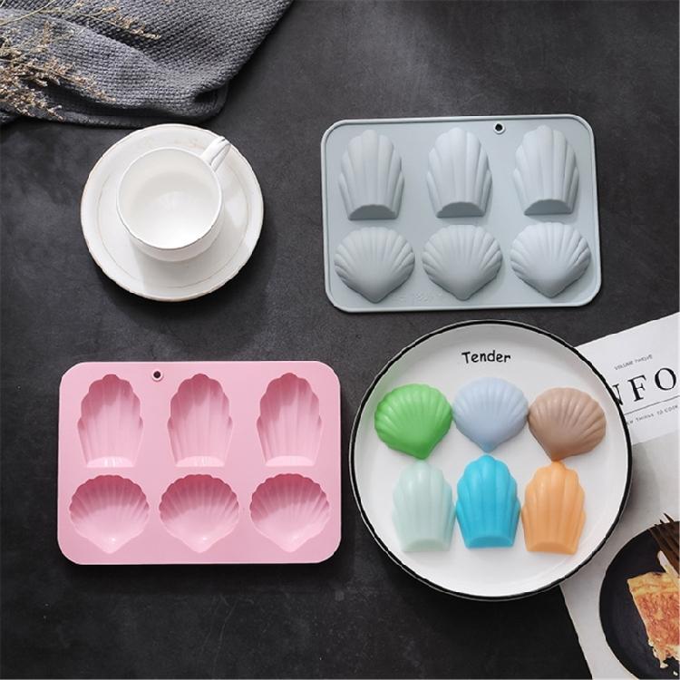 Mousses Cake Mold 6Cavity Madeleine Silicone Mold  Bakings Tool Easy to Clean