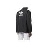 adidas Originals Trefoil Logo Print Shirt-Style Sports Jacket International Edition Men Jackets Black H09129