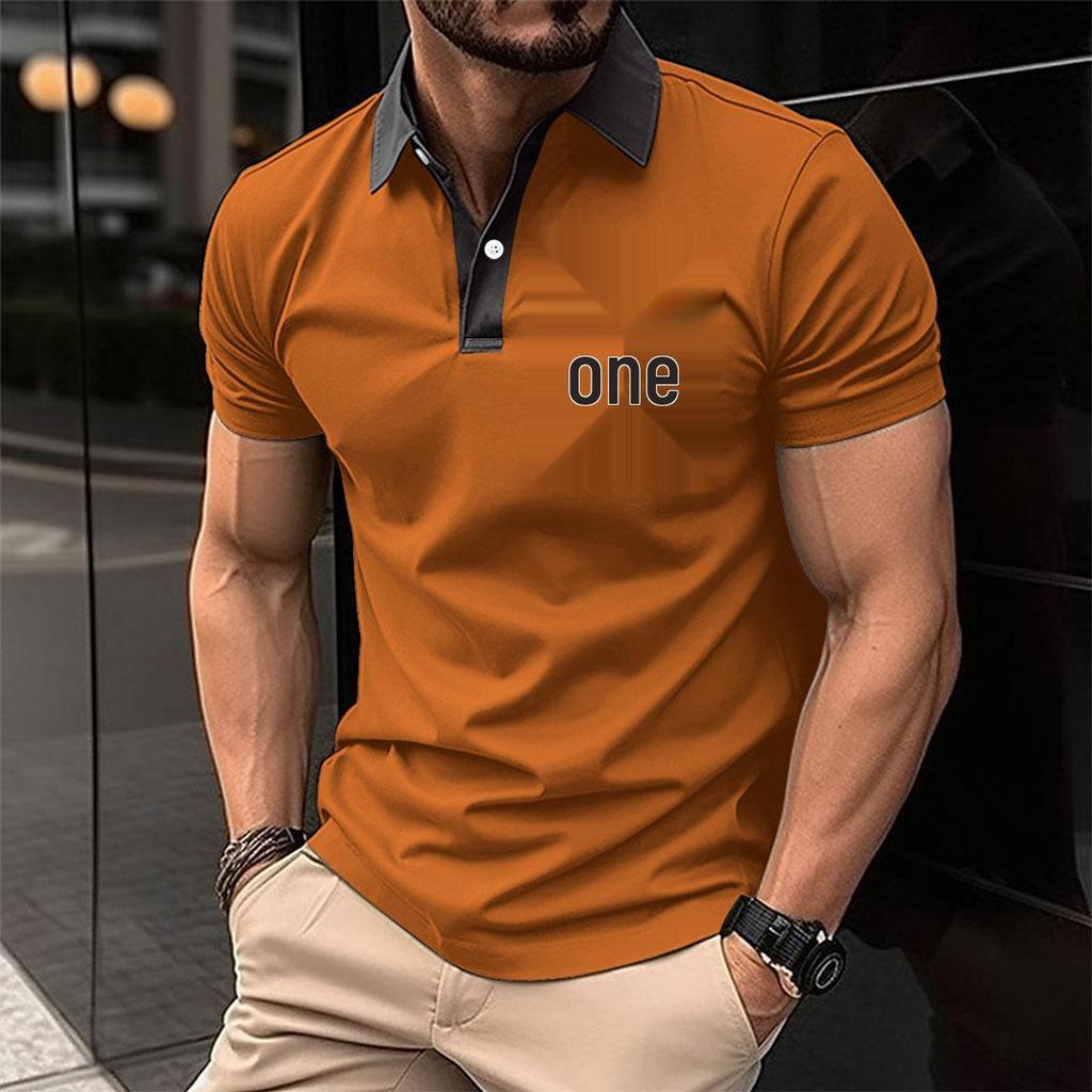 Men's Slim Fit Short-Sleeve Polo Shirt with Chest Pocket