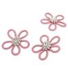 3Pcs Shoe Brooch Cute Colours 6cm Rhineston Wide Flower Shape Clothing Brooch for Shoes Bag Wedding Dress