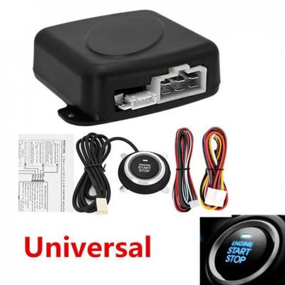 12V Push Button Car Engine Start Stop System Kit For Auto Keyless Entry Alarm
