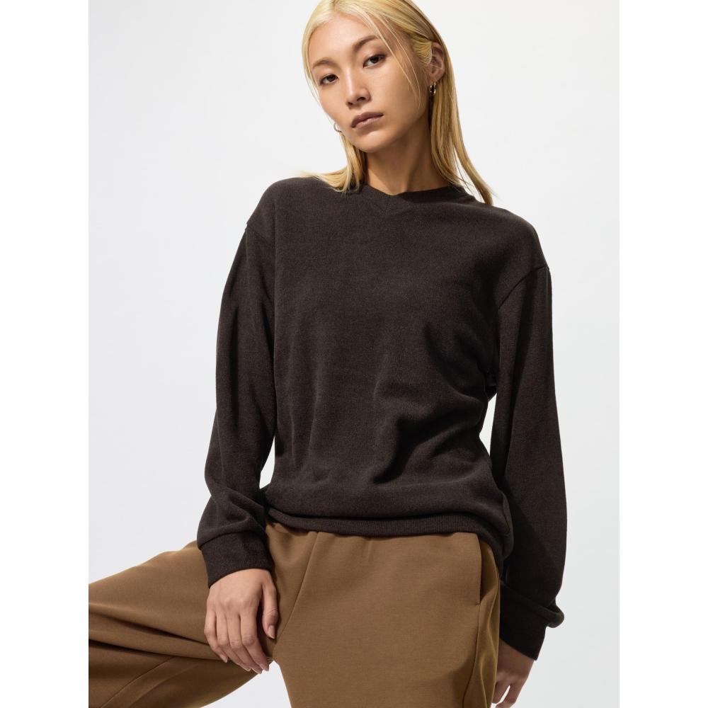 Uniqlo SofT KniT Fleece V-Ausschnitt T