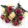 Multicolor Artificial Eucalyptus Rose Silk Simulation Plants Leaves  Wedding Ornament