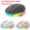 2.4G Dual-mode Bluetooth 5.1 Wireless Mouse ABS Mute Computer MOUSE2400dpi