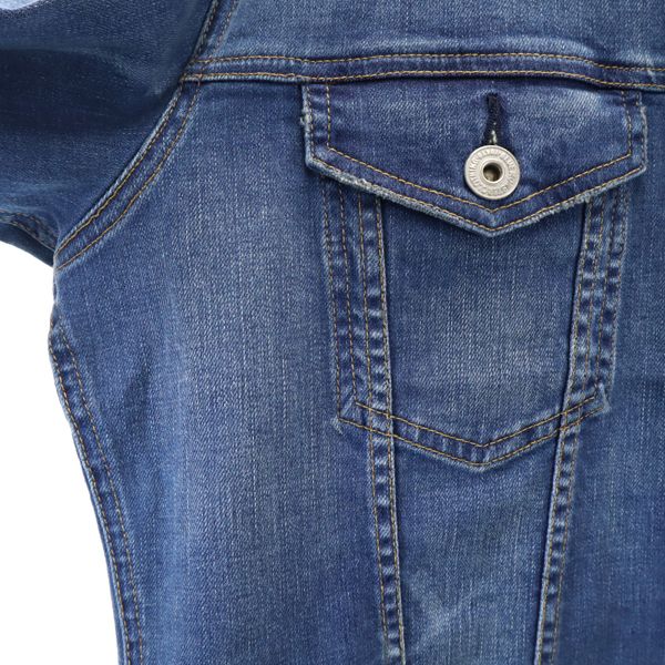 Brand new BLUE MONSTER CLOTHING Denim Jacket L stretch G jacket Men's Used