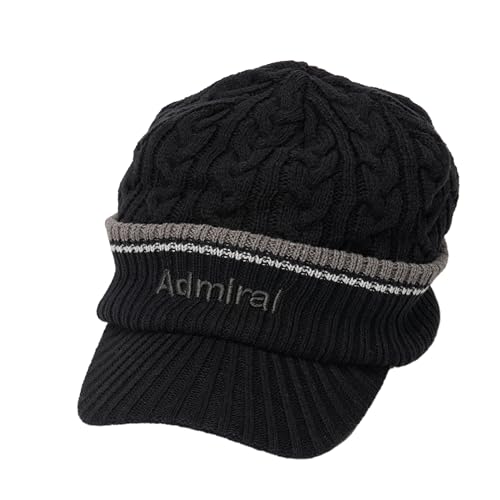 Admiral GOLF (Admiral Golf) Cap Knit Basic Unisex Black ADMB5B11