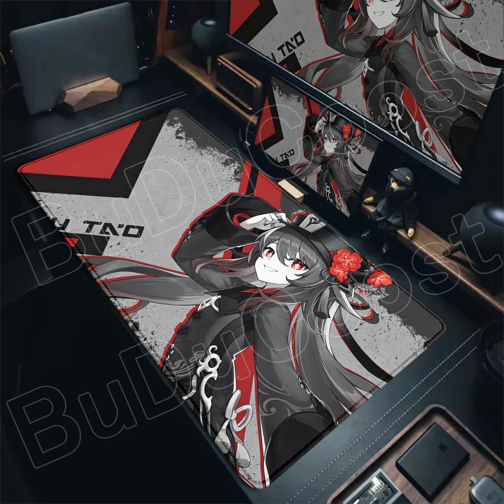 Kawaii gamer Genshin Impact Hu Tao Mouse pad HD Printing Office accessories desktop protection pad XXL Large desk mat Laptop Pad