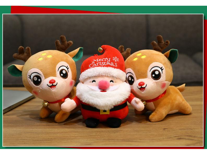 Weihnachtsdekoration Geschenkset Weihnachtsmann & Rentier