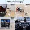 2 In 1 Type C Audio Adapter PD 60W Fast Charging USB C To 3.5mm Jack Adapter for 15/16 Samsung Huawei