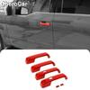 For F-150 Door Handle Decor Cover Trim for 2015- Ford F150 Accessories Red