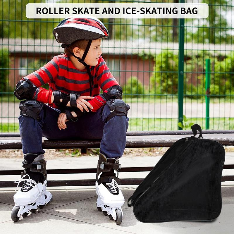 Portable Roller Skates Bag Ice Skating Bag Large Capacity Breathable Kids Inline Skates Bag Skates Storage Bag Skating Shoes Bag