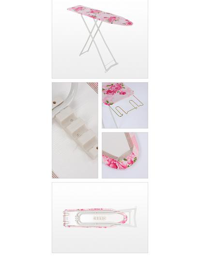 Reinforced Portable Folding Ironing Board with Anti-Scald Feature for Household Use