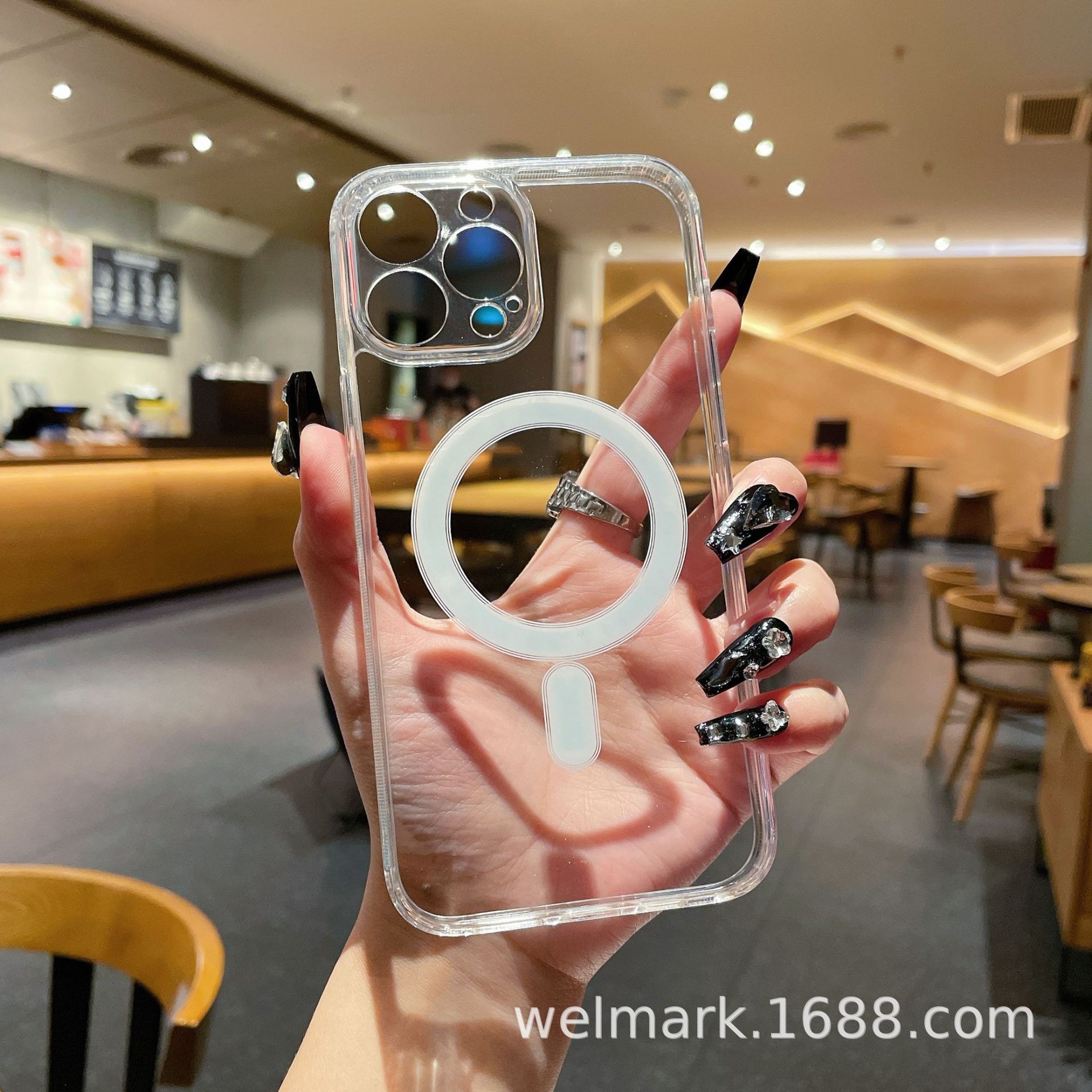 

Transparent Phone Case 15 All Inclusive 12 for Apple 11 for IPhone 14 Promax Precision Hole Magnetic Phone Case for Apple For iPhone 17PROMAX