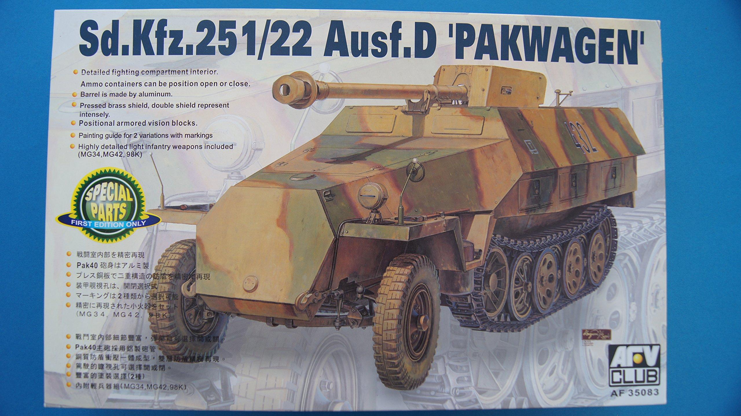

AFV CLUB with FV35083 Plastic Model 1/35 Sd.Kfz.251/22Ausf.D 7.5cmPak40