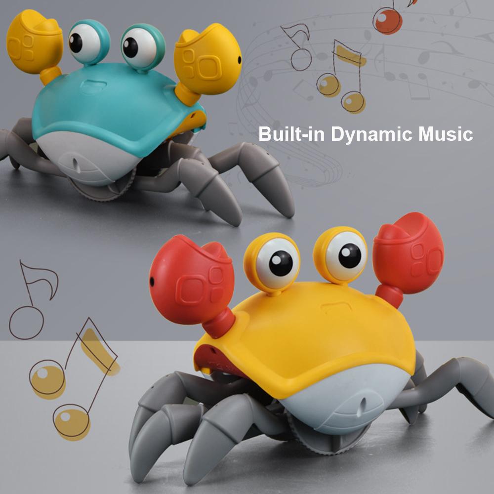 Crawling Crab Toy Baby Toys with Music & Light Tummy Time Toys Interactive Musical Toy for Toddlers