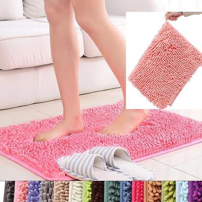 Luxury Soft Microfiber Shaggy Mats Χαλάκι μπάνιου για μπάνιο Αντιολισθητικό χαλί μπάνιου στην τουαλέτα Απορροφητικό χαλί μπάνιου από γούνα
