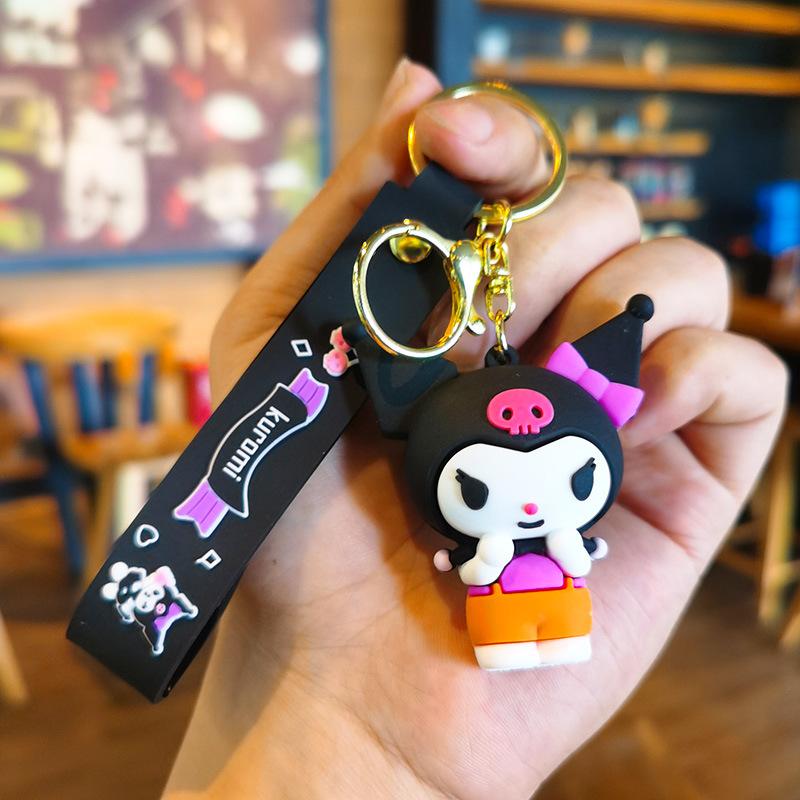5th Generation Kuromi Sanrio Keychain Cartoon Doll Cute Key Ring Sanrio Gift Kawaii Cute Personalized Gifts Y2k Fashion Anime