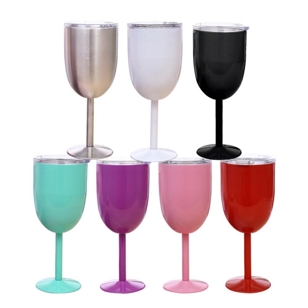 Double Walled Metal Wine Glass Stainless Steel Cocktail Mug New Red Wine Cup