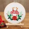 Santa Claus Christmas Embroidery Kit Handmade Xmas Embroidery Craft Set  Christmas Gift