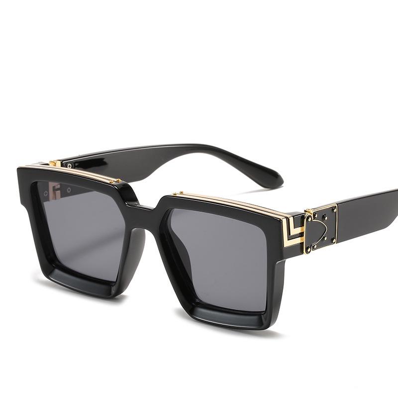 New Cross-Border Large Square Frame Sunglasses for Men & Women - Fashionable Street Style