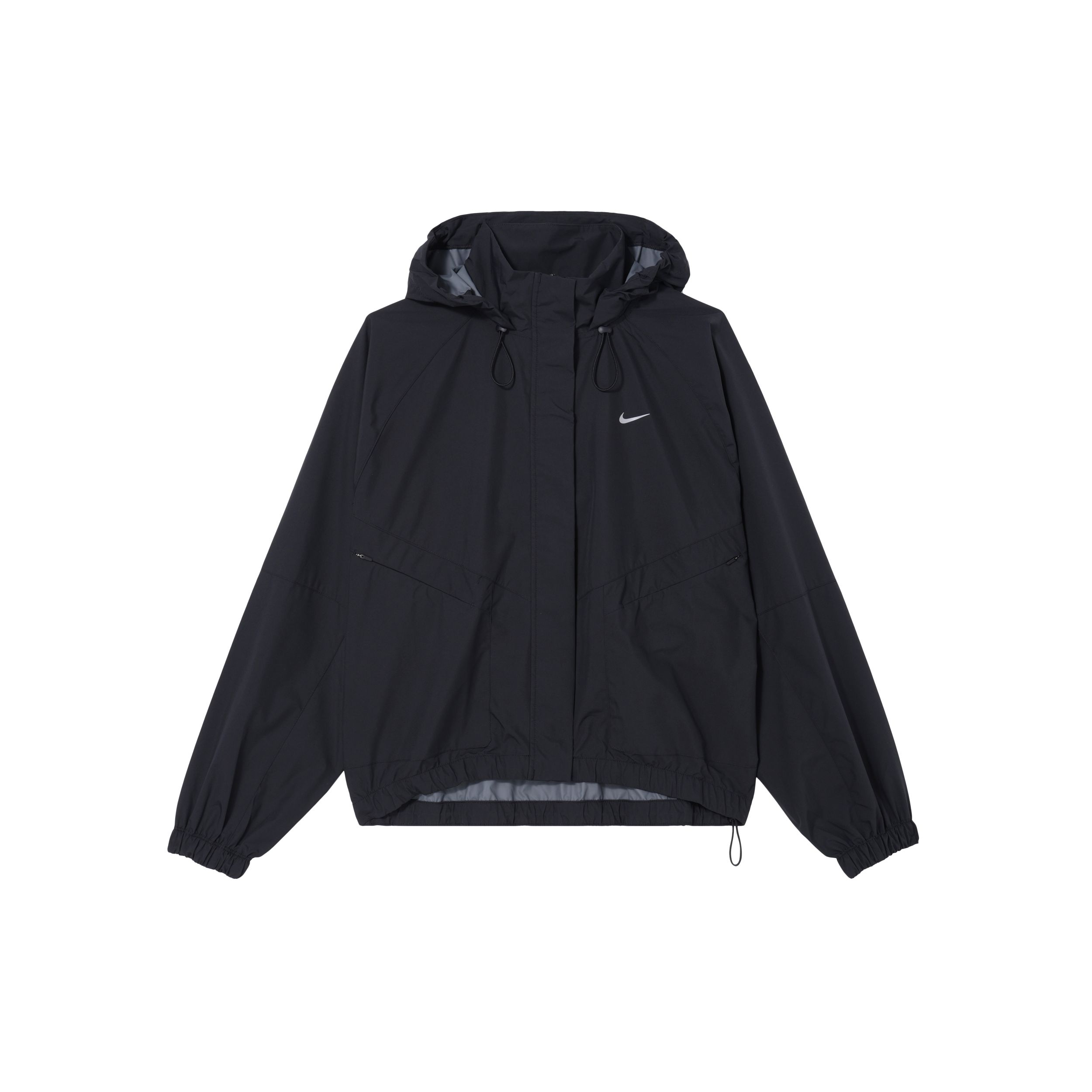 

Nike Storm Fit Swift однотонная повседневная куртка на молнии с капюшоном женские куртки черные FB7493-010 XL