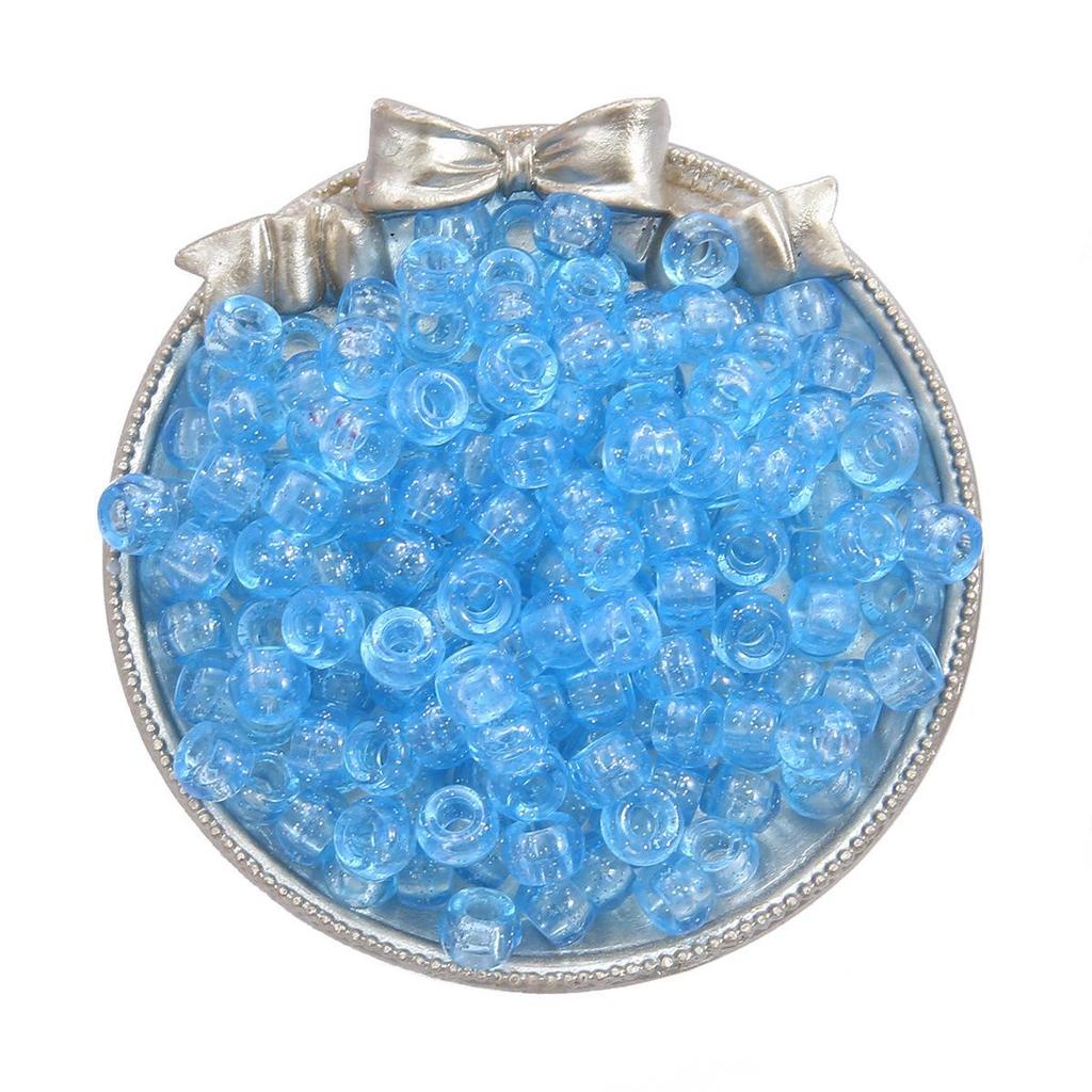 Acrylic Large Hole Barrel Beads 9x6mm for DIY Bracelet Jewelry Making