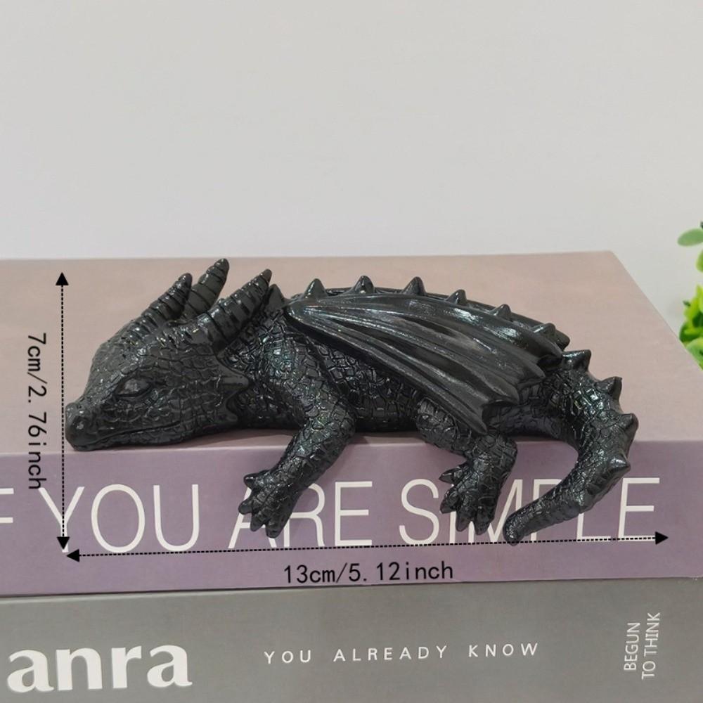 Resin Dragon Sculpture Decoration Bookshelf Ornaments Decorative Desktop Ornament Home Decor