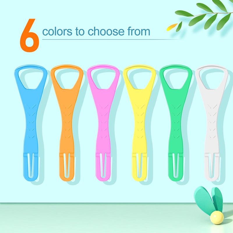 Tongue Scraper For Adult Disposable Tongue Cleaning Tool Plastic Mouth Scraper Travel Convenient Oral Hygiene Care Appliances