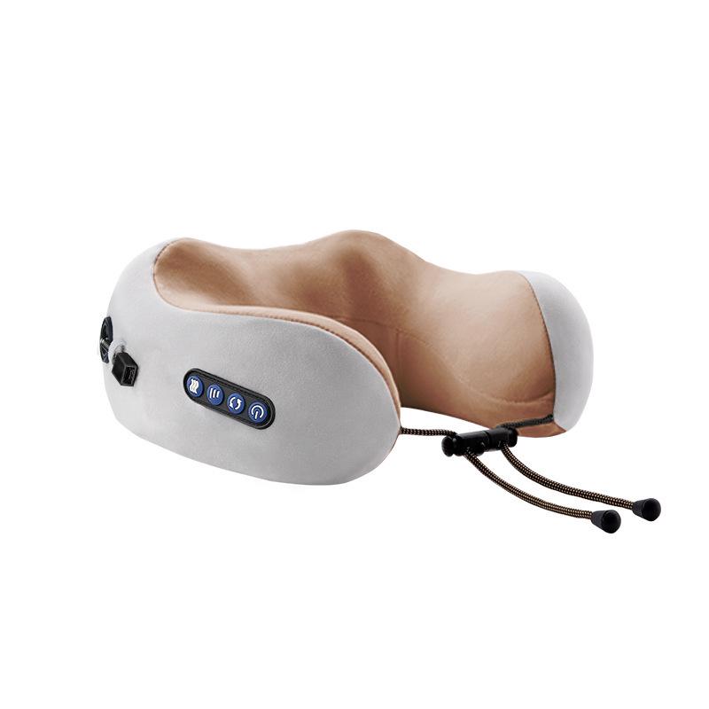 U-shaped Electric Neck Massager Pillow: Multifunctional Portable Kneading Cushion for Cervical Spine & Car Comfort