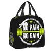 Powerhouse Gym Thermal Insulated Lunch Bags Women Fitness Bodybuilding Portable  Tote for Work School Travel Food Bento Box