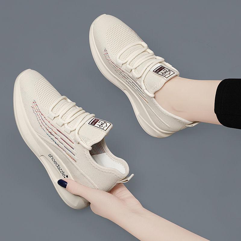 Nové dámské boty Letní Létající tkané Platforma Boty pro maminky Módní ležérní boty Trendy boty Pohodlné tenisky