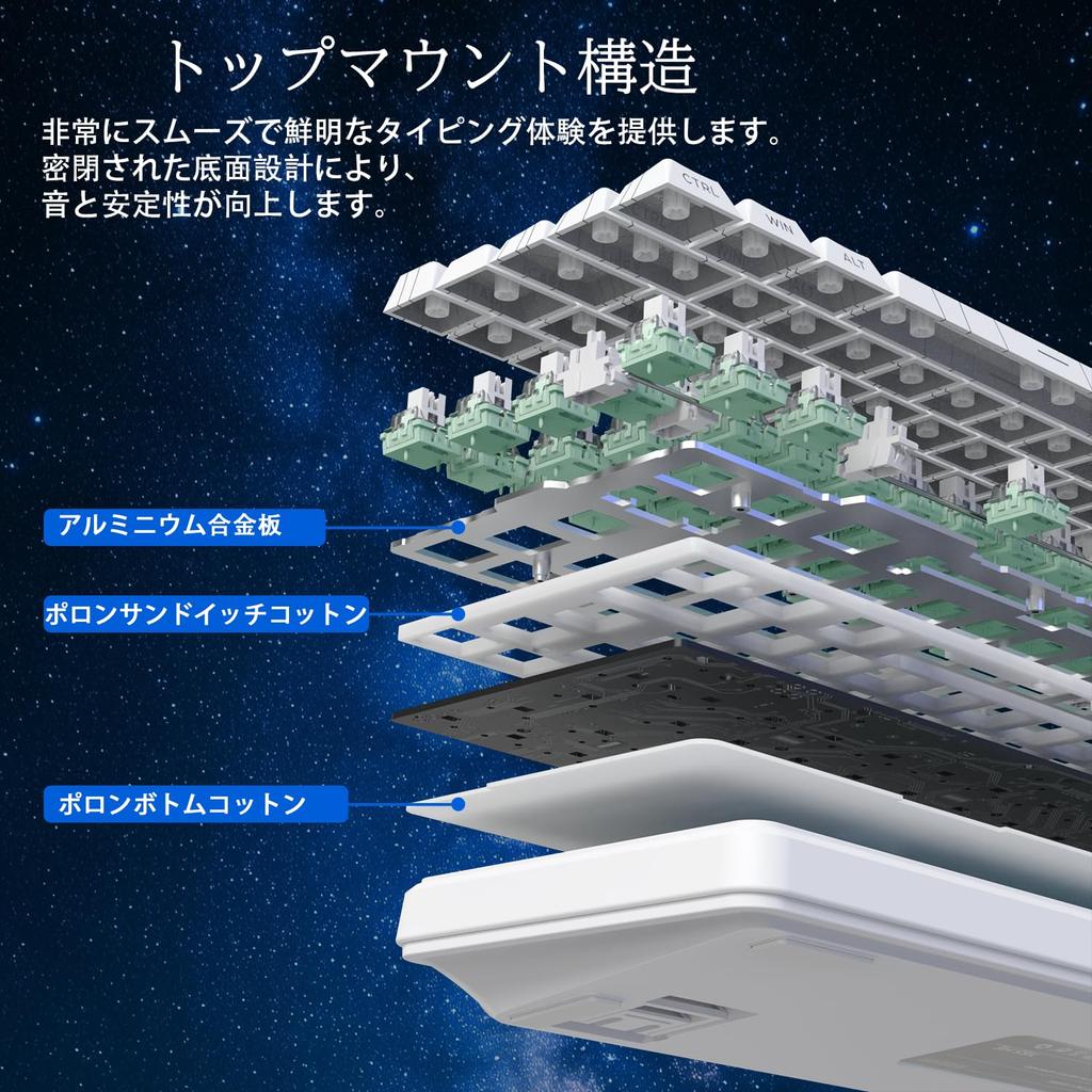 ATTACK SHARK X65 HE Rapid Trigger Keyboard, Magnetic Axis, 65% Wired Gaming Keyboard, 0.01mm RT Accuracy, 0.125ms Latency, 8K Polling Rate, 0 Dead