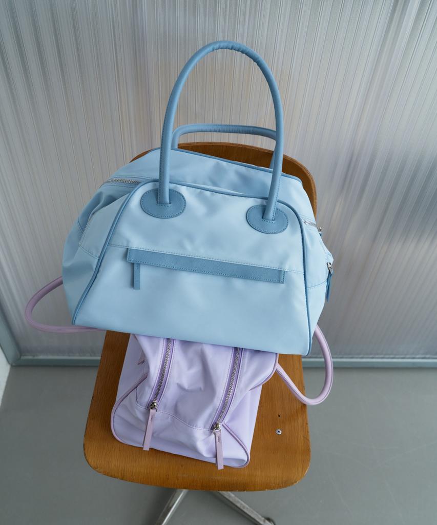 Christine Project Two Zipper Bag Nylon Original(Soda Blue)