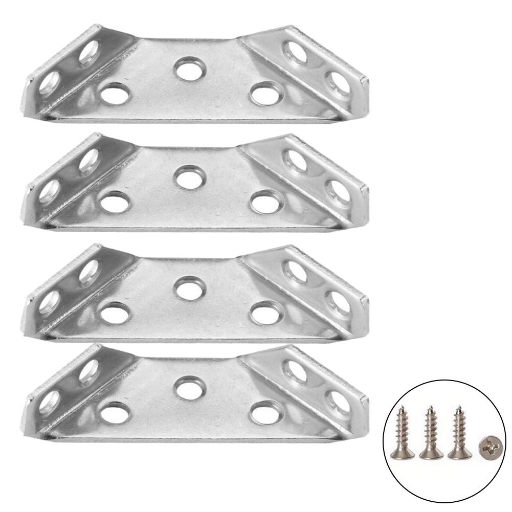 Fixed Angle Code Stainless Steel 90 Degree Right Angle Bracket With Three Sided Support Angle Iron Components Thickened