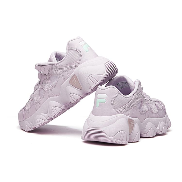 FILA Jagger Fabric Synthetic Leather Sports Wear Resistant Breathable Low Top Lifestyle Shoes Women Shoes Purple F12W021409FLF