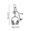 1PC Bag Charms Cute Ornament Y2K Bag Pendants DIY Accessories 3D Earphone Shape Candy Color Keychains Creative Multicolor