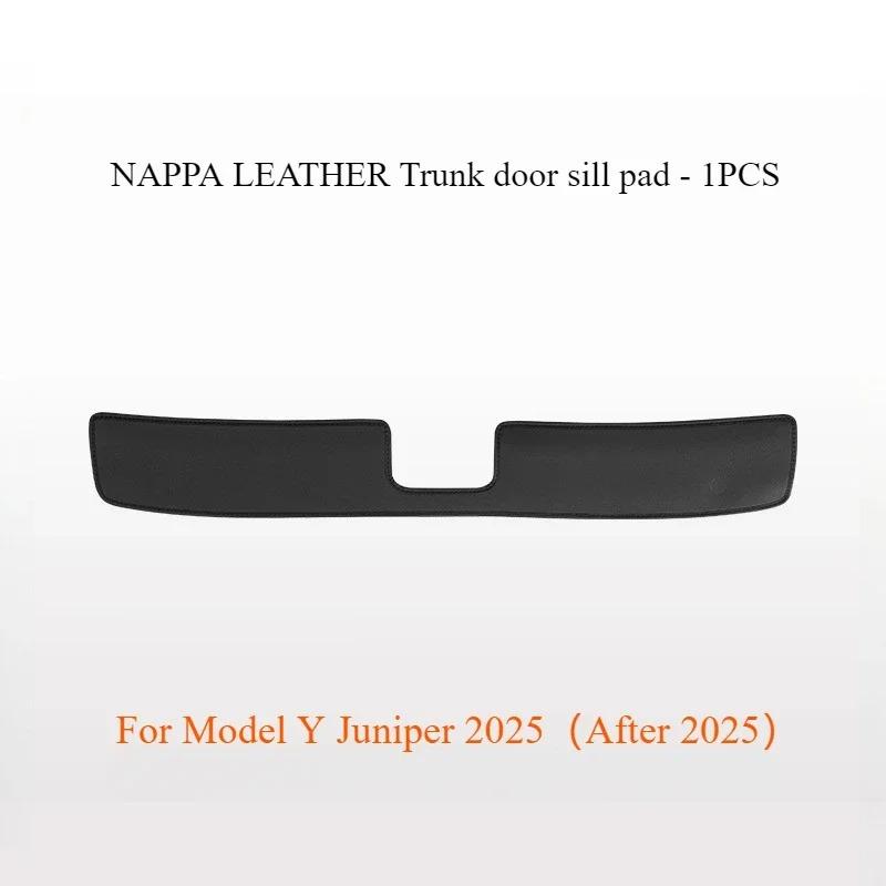 Anti Kick Pads for Tesla Model Y Juniper 2025 Whole Car Nappa Leather Interior Decoration Rear Seat Backrest Mats Accessories