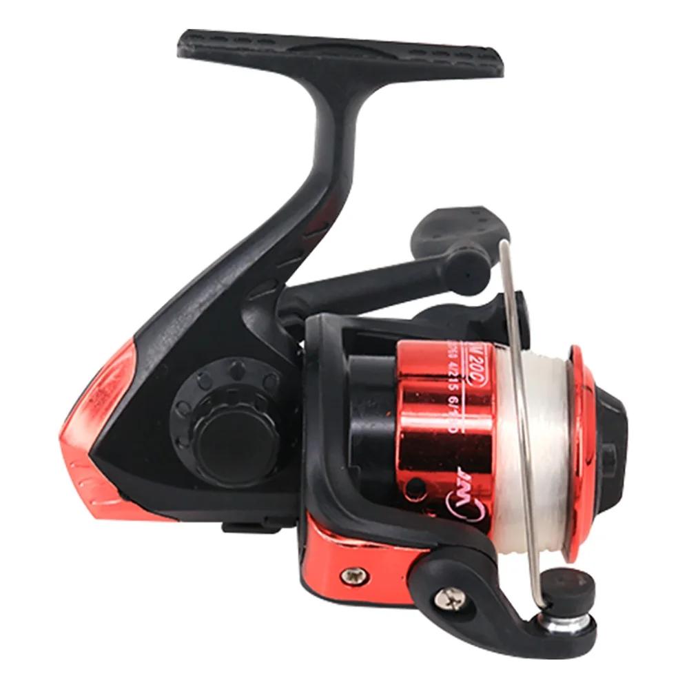 Spinning Fishing Reels 5.2:1 Wheel Plastics Ice Fishing Reel for Lure with Line Vessel Bait Casting Flying Fishing Trolling 260319