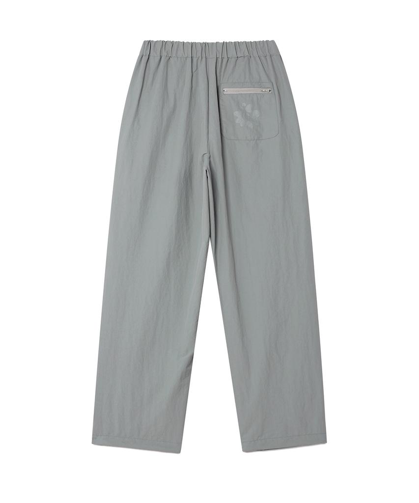 Alijibi Nylon Utility Parachute Pants Gray