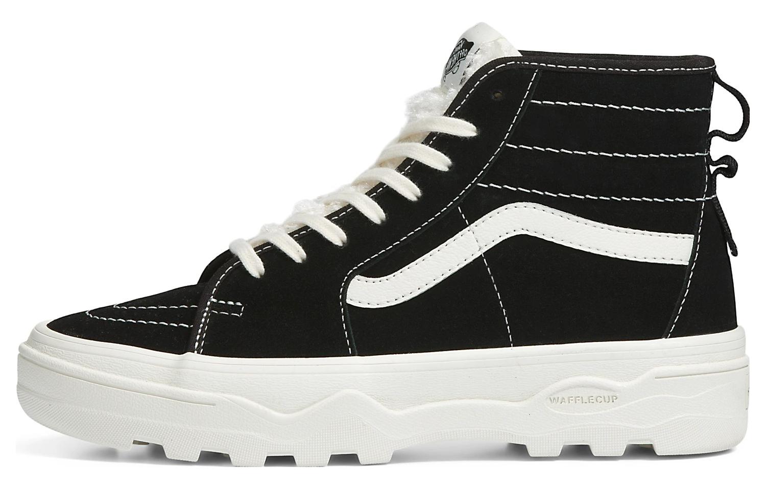 Vans SK8 HI Sherpa Suede Sentry  Black White  VN0A4BVWBLK 38