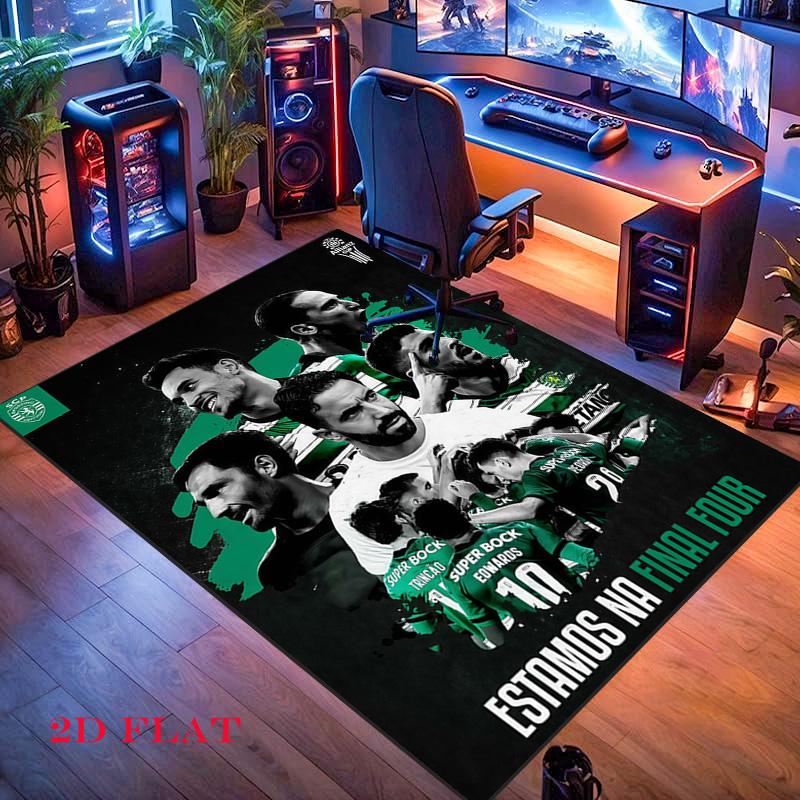 Sporting Lisbon Carpet Rug for Living Room Bedroom Home Sofa Decoration,Kids Play Nonslip Floor Mat