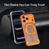 Luxury Metal Alloy Frame Wood Frameless Phone Case For iPhone 17 pro max 16 15 Pro Max Magsafe Magnet 360 Rotating Bracket Cover