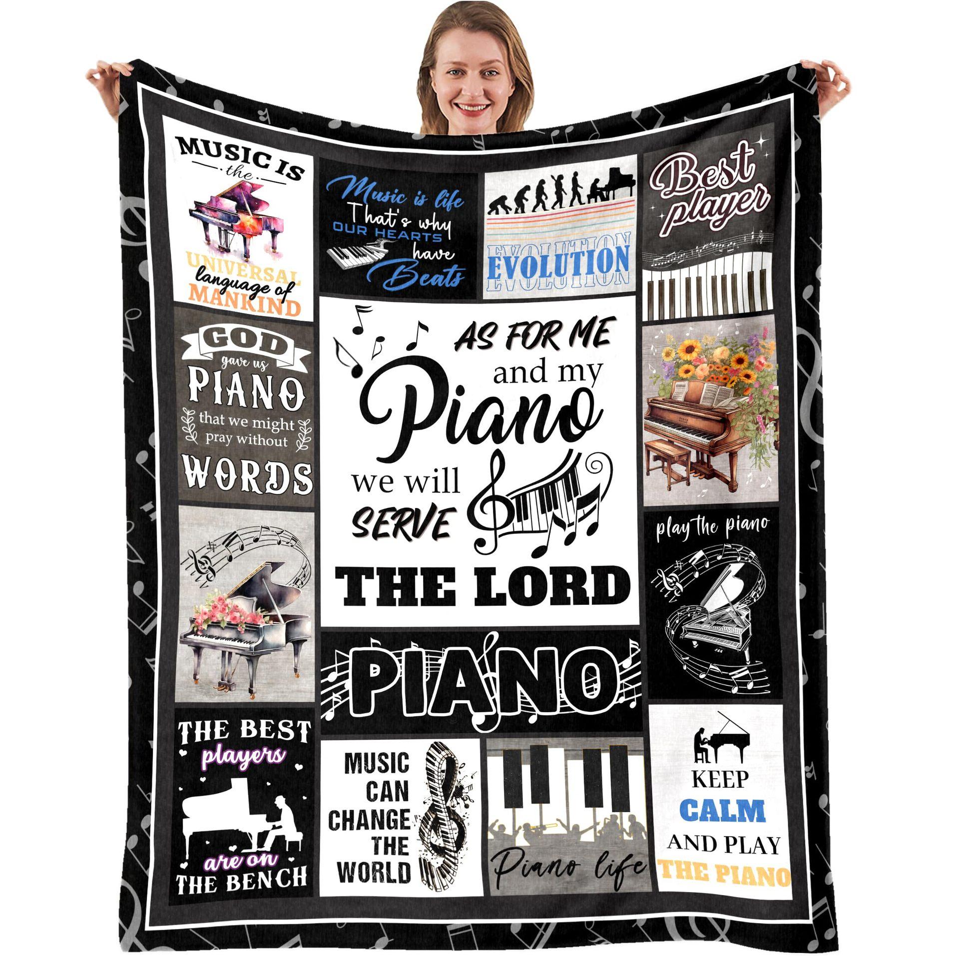 

Guitar music enthusiast Printed Blanket for Sofa Bed Travel Camping Living Room Office Conditioning Blanket 75x90cm